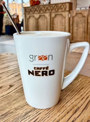 Soya cappuccino  at Green Caffè Nero - Marszalka in Wroclaw
