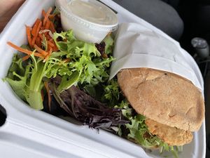 Chicken run ranch at Native Foods - Point Loma in San Diego