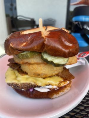 Brisket burger   at Native Foods - Point Loma in San Diego