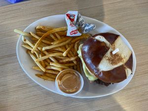 brisket burger    at Native Foods - Point Loma in San Diego