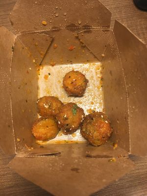 Thai chili Brussel sprouts (10/10, so good I ate the rest)  at Native Foods - Point Loma in San Diego