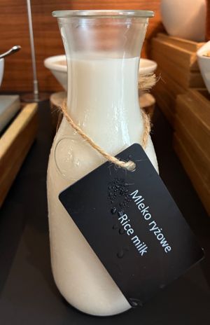 Rice milk at Aquarelle in Wroclaw