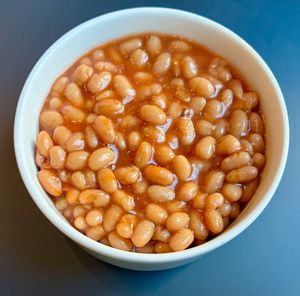 Baked beans  at Aquarelle in Wroclaw