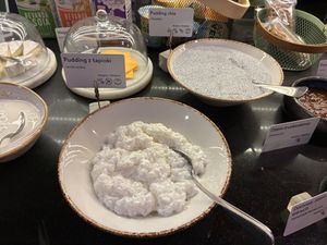 Allergens and options clearly labelled.  at Scandic Breakfast Restaurant in Wroclaw