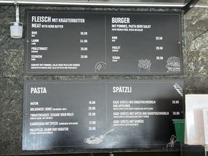 2025 menu  at Restaurant Matterhorn Glacier Paradise in Zermatt