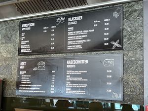 2025 menu  at Restaurant Matterhorn Glacier Paradise in Zermatt
