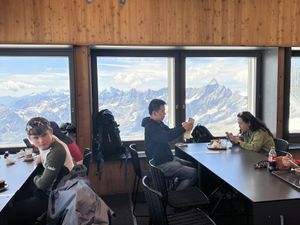 Unbelievable views    at Restaurant Matterhorn Glacier Paradise in Zermatt