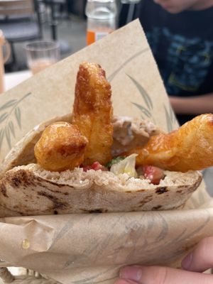 Pita with halllumi   at Chef Charlotte in Groede