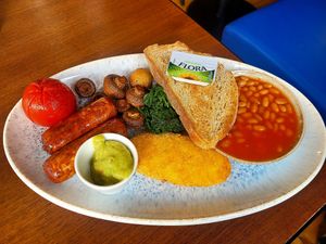 Vegan Breakfast. at Porth Y Brenin in Wales