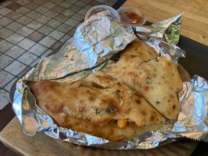 Vegan Calzone at Green Oven Pizza in New York City