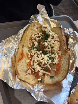 meatball sub   at Green Oven Pizza in New York City