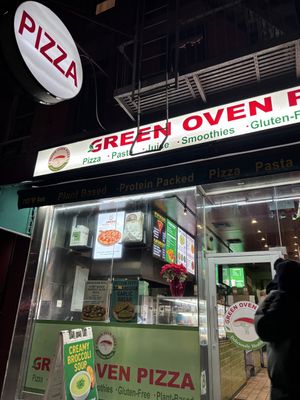 outside   at Green Oven Pizza in New York City