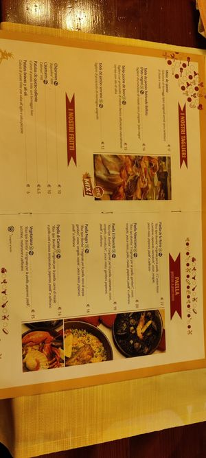 Menu at Ristorante Spagnolo - El Duende in Lazio