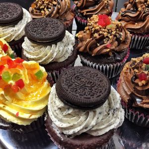 Cupcakes (vegan) at Veggiesaurus in The Hague