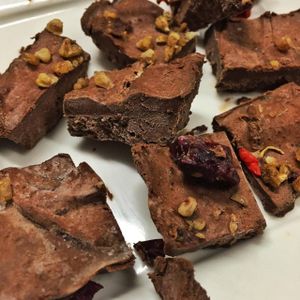 Chocolate fudge (vegan) at Veggiesaurus in The Hague