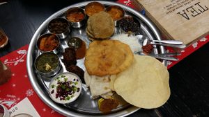 A special: thali. at Veggiesaurus in The Hague