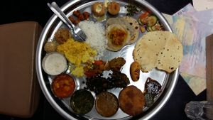 A special: thali. at Veggiesaurus in The Hague