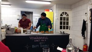 A special occasion: Diwali Celebration @ Veggiesaurus. at Veggiesaurus in The Hague