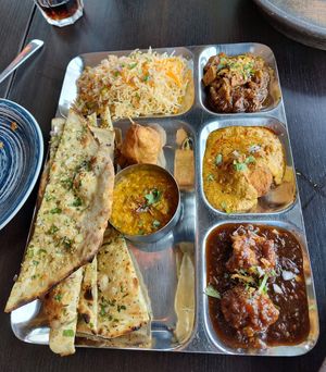Thali at Veggiesaurus in The Hague