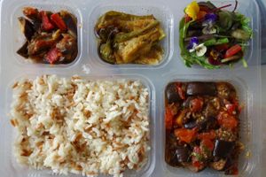 Another vegan food box... at Veggiesaurus in The Hague