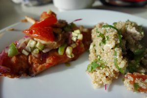 Cooking workshop 'Quick fix vegan meals', November 2014. at Veggiesaurus in The Hague