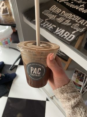 Cereal Mylk infused latte (cocoa puff)🤤 tasted like mocha  at PAC Pastries in Wilton Manors