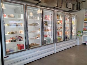 Freezer section at BESTIES Vegan Paradise - The Market in Los Angeles