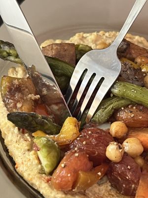 Hummus & Roasted Vegetable Marinade  at BLU - 블루서울 in Seoul