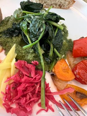 Hummus plate at BLU - 블루서울 in Seoul