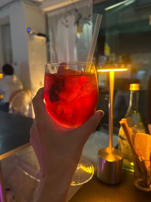 Hibiscus mocktail at BLU - 블루서울 in Seoul