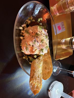 Falafel with soy yoghurt and veg  at BLU SEOUL - 블루서울 in Seoul