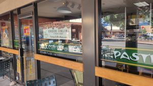 Outside at Campus Coffee Bean in Flagstaff