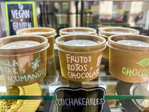 Spoonable desserts   at Mandhala in Urubamba