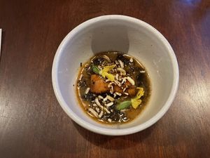 Vegan tasting menu  at Baroo in Los Angeles