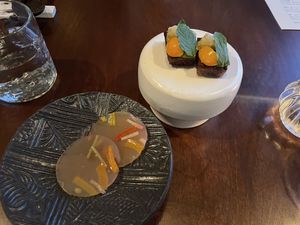 Vegan tasting menu - First course 😍  at Baroo in Los Angeles