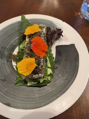 Vegan tasting menu  at Baroo in Los Angeles