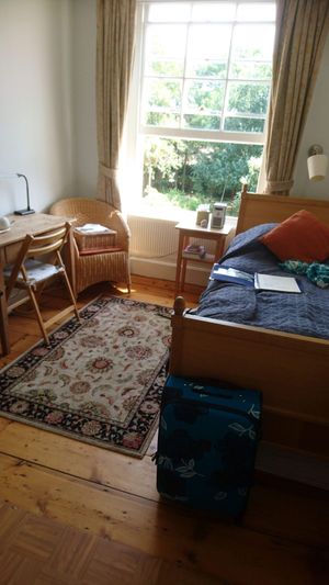 One of the rooms at Temple Lodge Club in West London