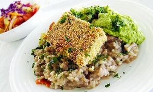 Plant-based buffet with seasonal vegetables and homemade dishes at Hotel Korinjak in Veli Iz