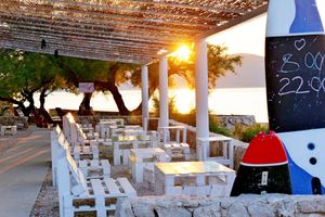 beach bar (alcohol available) at Hotel Korinjak in Veli Iz