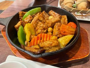 fried tofu and chick peas at LITE DIM SUM in Kaohsiung
