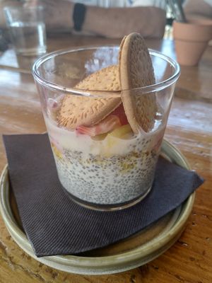 Pudin de chía at Terralma Cocina Viva in Madrid