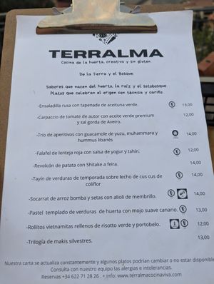  at Terralma Cocina Viva in Madrid