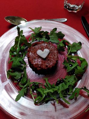 Day 2 starter - tomato tartare at Moosmuehle in Hefenhofen