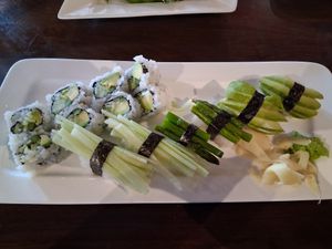 Vegetarian Sushi Combo at Akashi in Houston