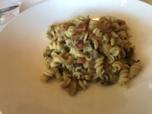 Quinoa pasta and mushroom cream pasta  at Panevino in Las Vegas