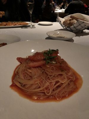 Angel hair  at Panevino in Las Vegas