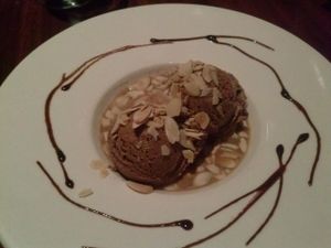 chocolate gelato at Panevino in Las Vegas