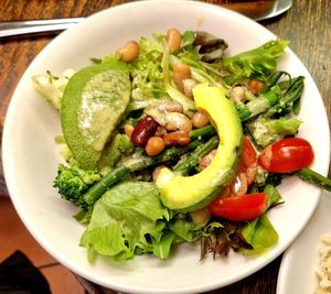 Bean and avocado salad starter at Ritchie's Pop Up in East Molesey