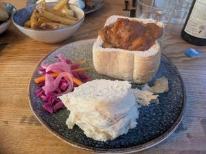 Vegan Bunny Chow at Hideaway @ The House of Food ltd in Bridlington