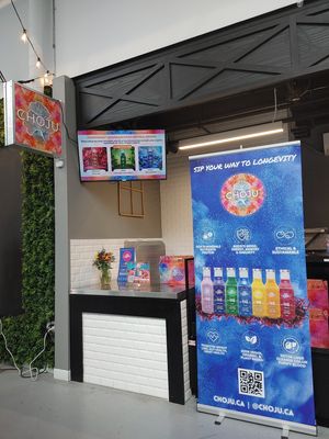 5210 Yonge St North York 
CHŌJU juice 🥤🥤🥤 bar 

Organic vegan and plant-based smoothies at Annalakshmi in Mississauga